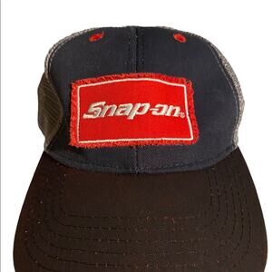Snap-On Tools Snap Back Truckers Hat/cap Navy, Black and Red